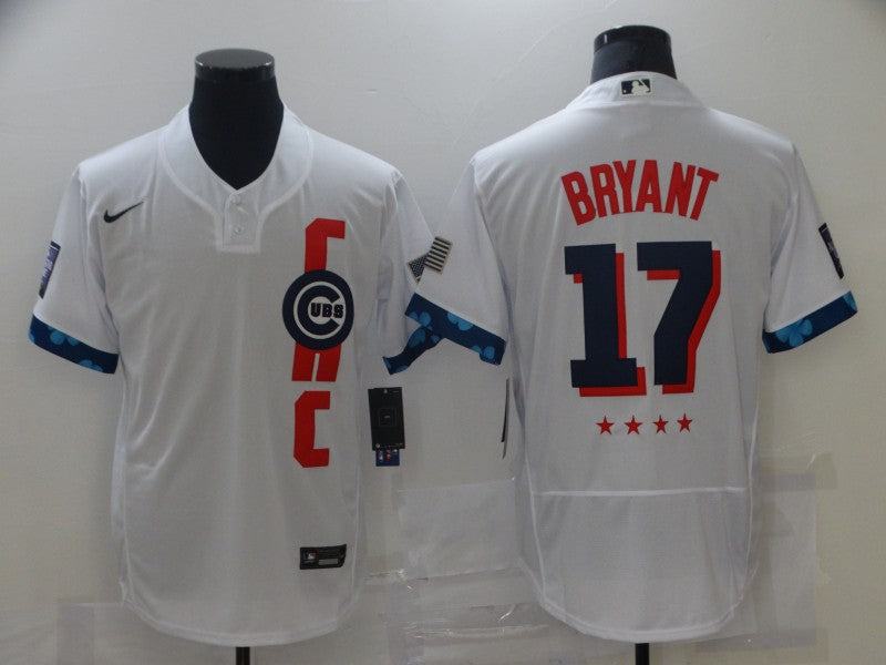 Men's Chicago Cubs Kris Bryant #17 White All Star Jersey